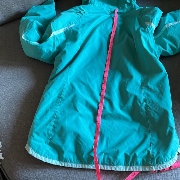 Columbia Kids L 14/16 Hooded Omni Heat Coat Teal & Pink - Picture 15 of 16